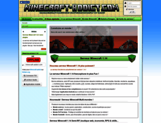 minecraft-addict.com screenshot