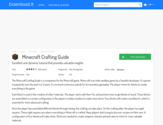 minecraft-crafting-guide.jaleco.com screenshot