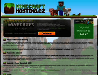 minecraft-hosting.cz screenshot
