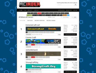 minecraft-index.com screenshot