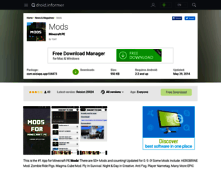 minecraft-pe-mods.android.informer.com screenshot
