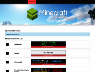minecraft-server-list.net screenshot