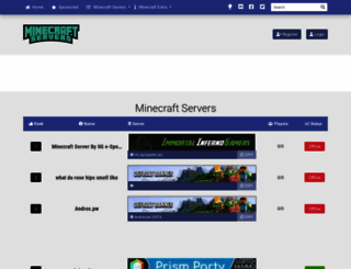 minecraft-servers-list.org screenshot