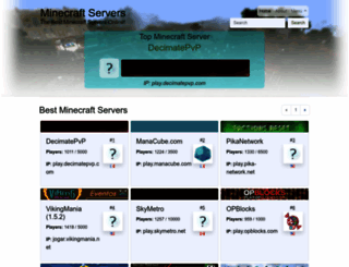 minecraft-servers.online screenshot