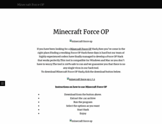 minecraftforceop2014.wordpress.com screenshot