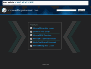 minecraftforgedownload.com screenshot