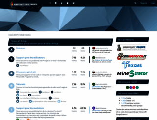 minecraftforgefrance.fr screenshot