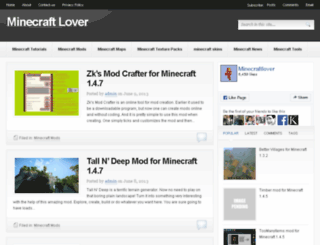 minecraftlover.com screenshot