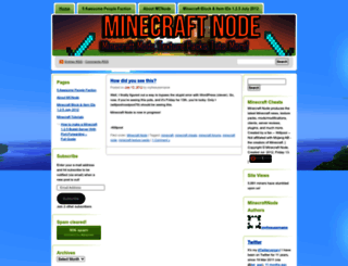 minecraftnode.wordpress.com screenshot