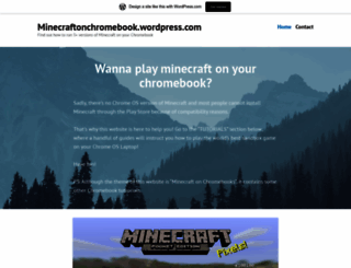 minecraftonchromebook.wordpress.com screenshot