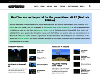 minecraftpedownload.com screenshot