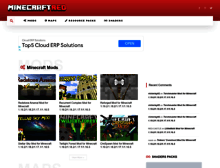 minecraftred.com screenshot