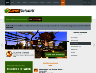 minecraftsurvivalgames.com screenshot