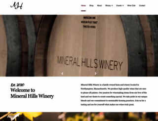 mineralhillswinery.com screenshot