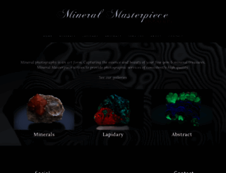 mineralmasterpiece.com screenshot
