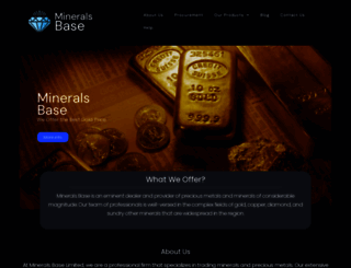 mineralsbase.com screenshot