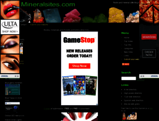 mineralsites.com screenshot
