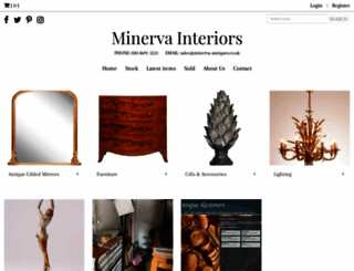 minerva-antiques.co.uk screenshot