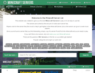 mineservers.net screenshot