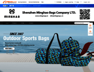 minghaobag.en.alibaba.com screenshot