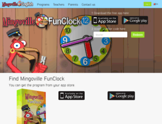 mingovillefunclock.com screenshot