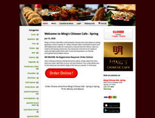 mingschinesecafe.com screenshot