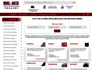 mini-auto-ricambi.it screenshot