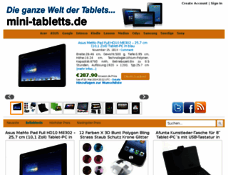 mini-tabletts.de screenshot