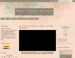 minialbumscraps.ning.com screenshot
