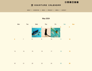 miniature-calendar.com screenshot