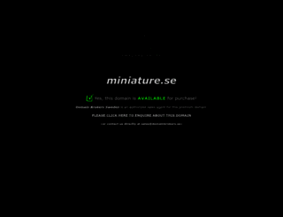 miniature.se screenshot