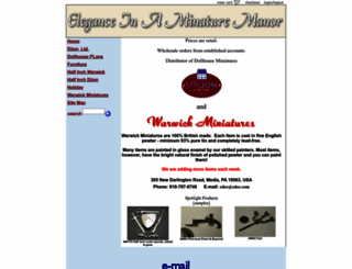 miniaturemanor.com screenshot