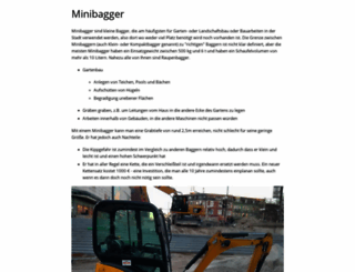minibagger-info.de screenshot