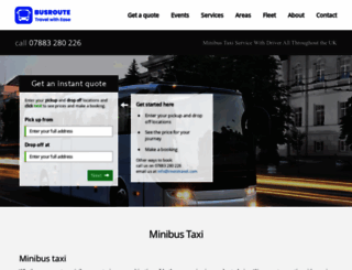 minibus-taxi.co.uk screenshot