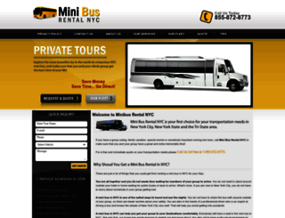 minibusrentalnyc.com screenshot