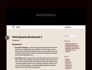 miniclipfree.wordpress.com screenshot