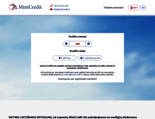 minicredit.lv screenshot