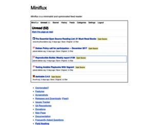 miniflux.net screenshot
