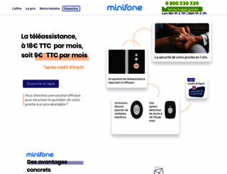 minifone.fr screenshot