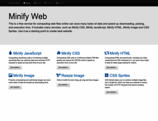 minifyweb.com screenshot