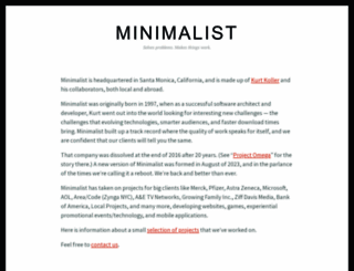 minimalist.com screenshot