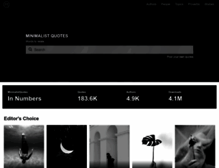 minimalistquotes.com screenshot