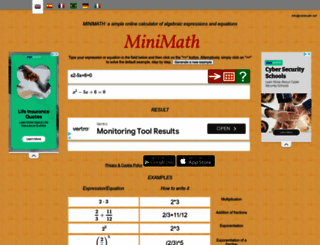 minimath.net screenshot