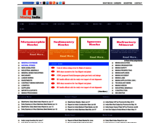 miningindia.co.in screenshot