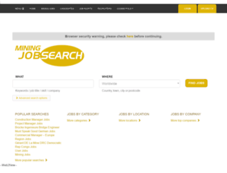 miningjobsearch.com screenshot