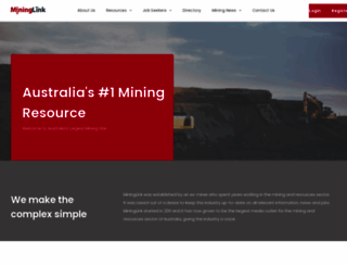 mininglink.com.au screenshot