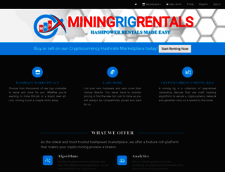 miningrigrentals.com screenshot