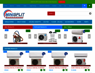 minisplitwarehouse.com screenshot