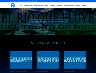 ministerioriodedios.org screenshot