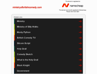 ministryofbritishcomedy.com screenshot